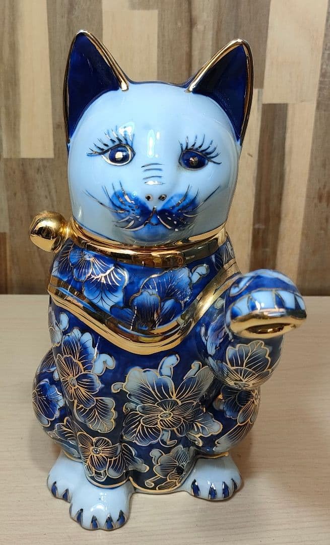 アンティーク 招き猫 ティーポット 陶器製