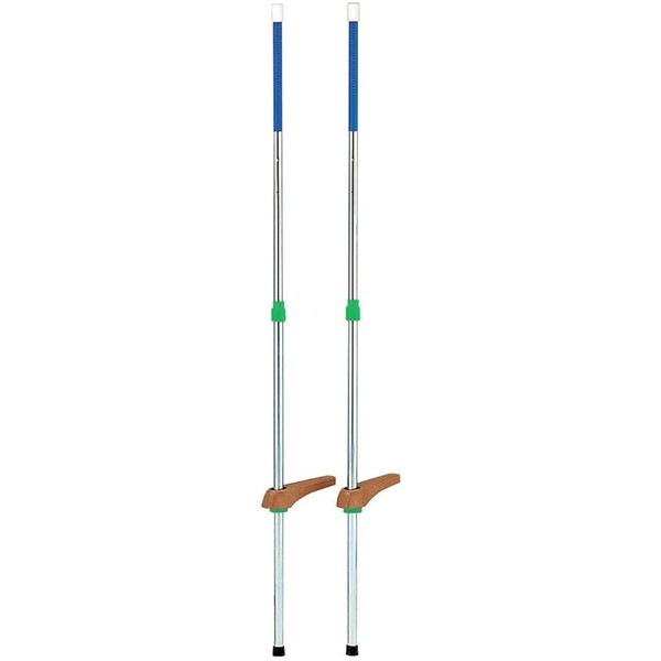 学校体育器具 カラー竹馬スライド式185 ブルー T2482B メーカー直送