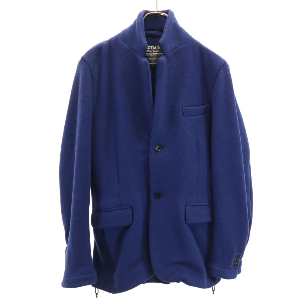 日本製 フリース テーラードジャケット L 青紺系 メンズ