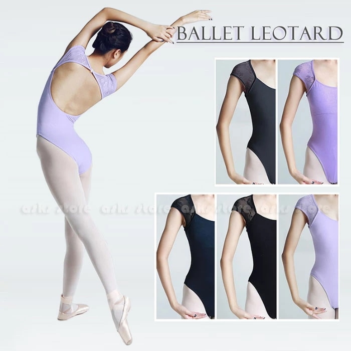 バレエ衣装 レオタード 半袖 バレエレオタード 5色 大人 バレリーナ レース 花柄 シースルー ダンス衣装 バレエ バックレス セクシー レオタード レッスン用 練習着 ダンスウェア ステージ衣装