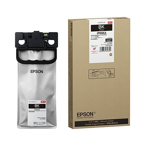 まとめ) エプソン EPSON インクカートリッジ フォトブラック ICBK64 1