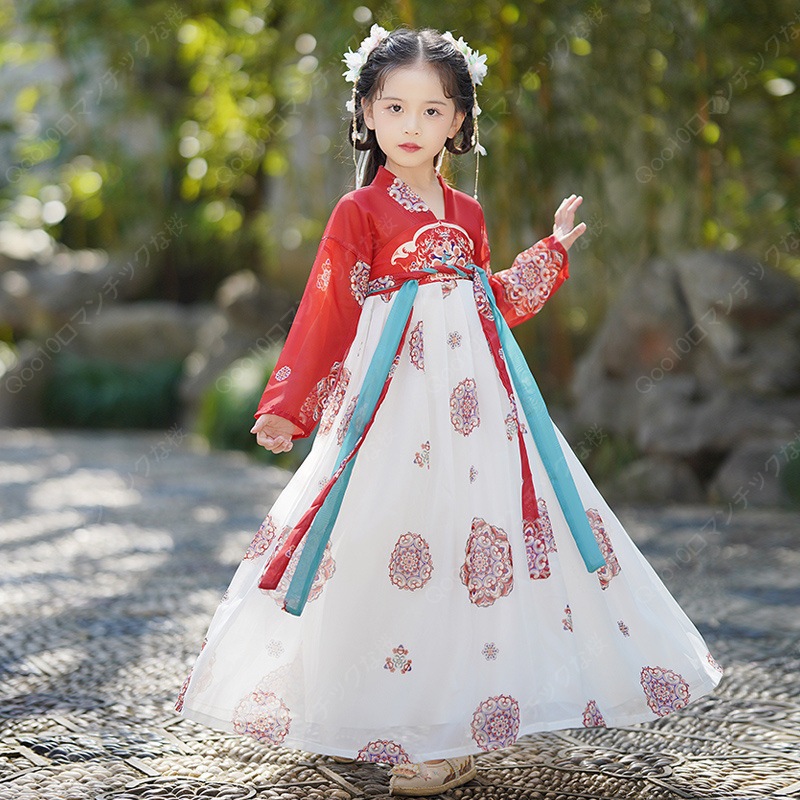 【2024新品追加】【最安値挑戦】新入荷春夏秋と冬フルセットに刺繍漢服馬面服レディースワンピース/漢服 コスプレ/漢服子供用-89