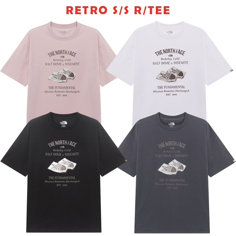 韓国正規品保証 関税負担なし NT7UR05J RETRO S S R TEEデイリー 基本 着装 男子 女子 人気 韓国 ファッション 男女共用 アウトドア