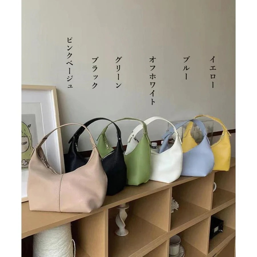 フェイクレザーワンハンドルバッグ 韓国風 韓国ファッション