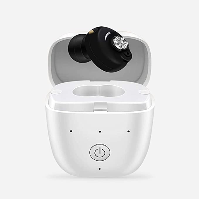 次世代集音器【国内正規品】 耳穴式 大容量バッテリー内蔵収納ケース アメリカ高性能スピーカー イギリス高性能ICチップ オシャレでコンパクト 拔群のハウリング抑制 VHP-611 片耳用 (black 16,999円