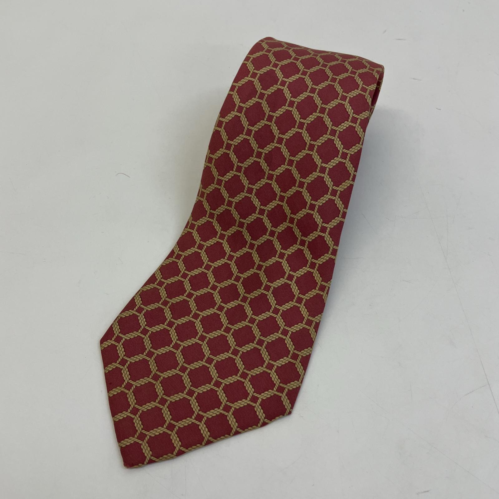 ネクタイ シルク ワインレッド【中古】 メンズ