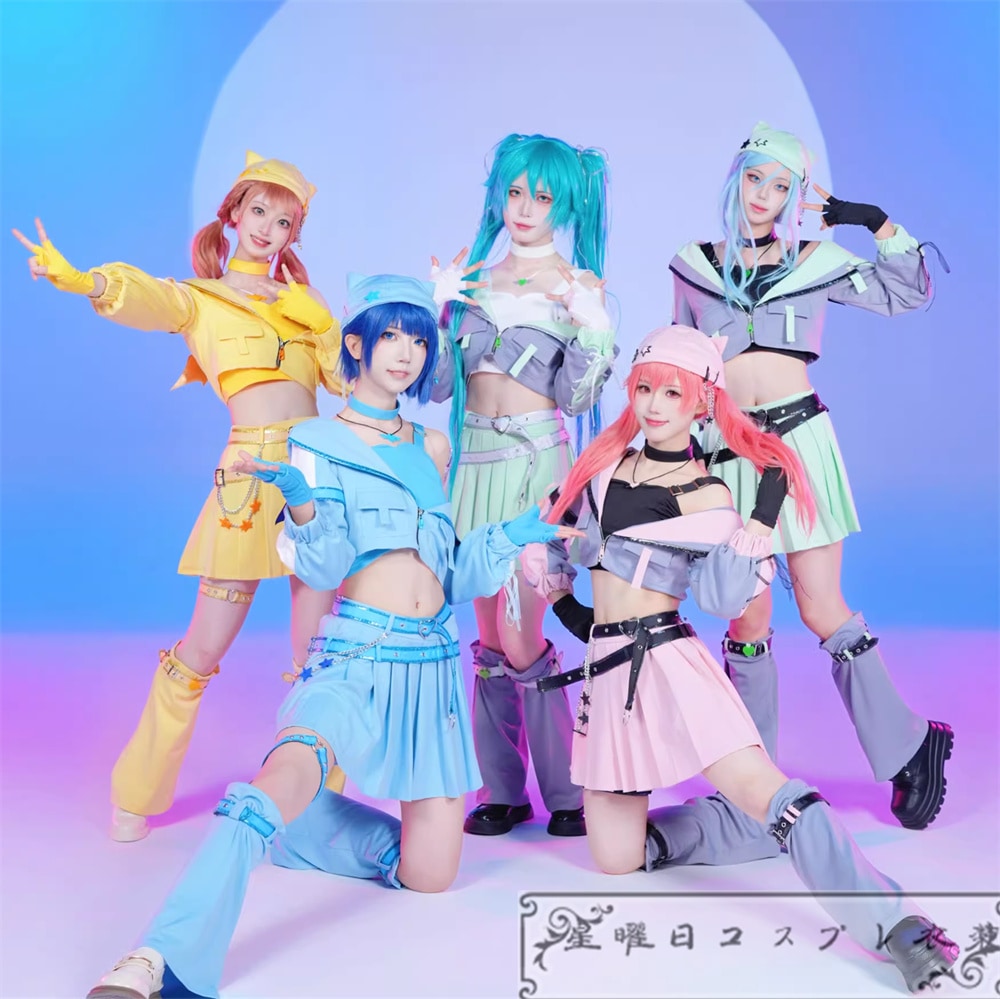 プロセカ 桐谷遥 桃井愛莉 MIKU 日野森雫 花里みのり 悪魔 コスプレ衣装 コスチューム