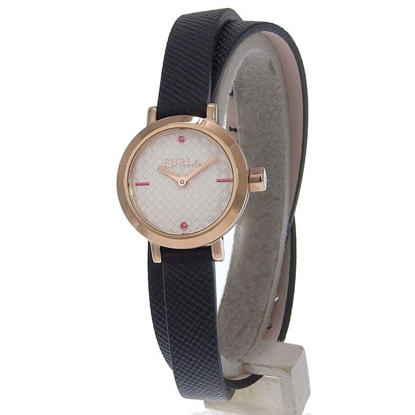フルラ 腕時計 レディース SS×レザー ブラック VITTORIA 21mm 2H W/SILL DIAL R4251107501 FURLA