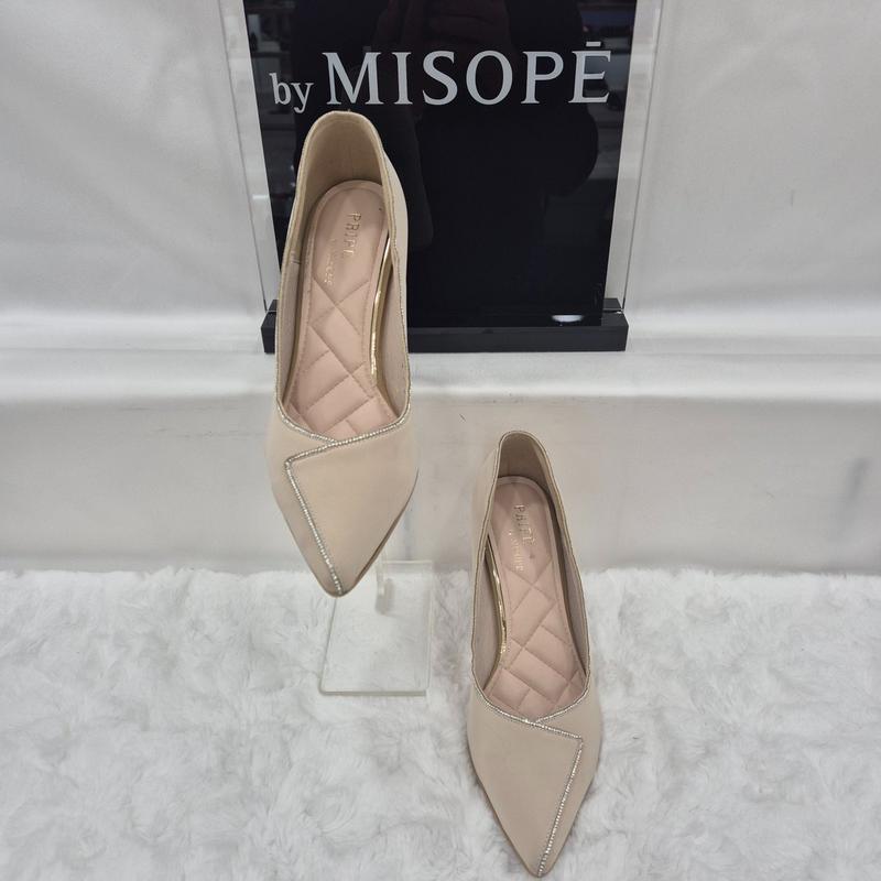 By 女性 ビーズ装飾 ハイヒール 112HT331SI007 IVORY 2 JJ