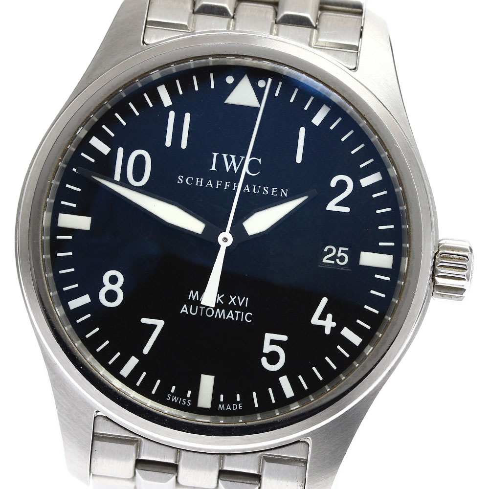 IWC IWC SCHAFFHAUSEN IW325504 パイロット・ウォッチ マークXVI デイト 自動巻き メンズ 美品 保証書付き_902500【中古】