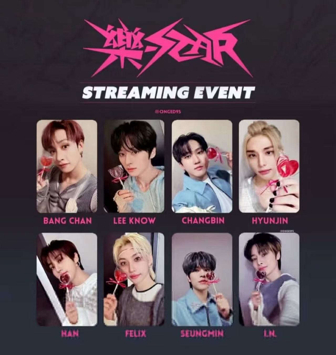 STRAYKIDS 樂-STAR streaming event 特典メンバ stray kids