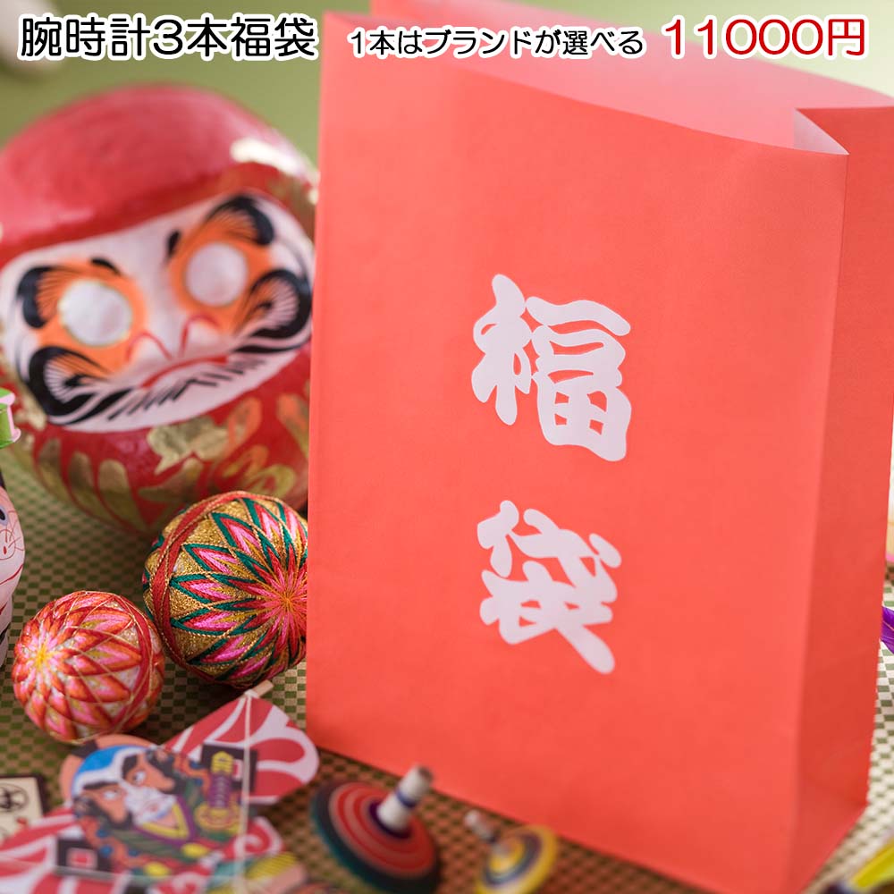 2025年 福袋 腕時計福袋 1本はブランド選択可 3本入