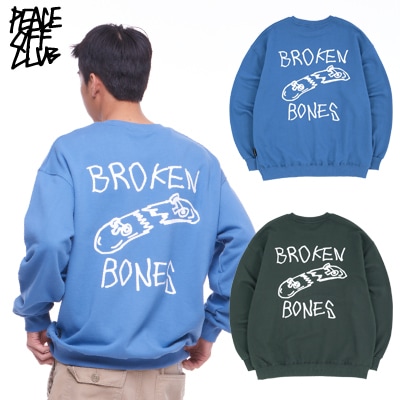 [PEACEOFFCLUB]ブロークンボンズスウェットシャツ Broken_Bones Sweatshirt