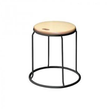 ウッド リンクスツール ナチュラル/ブラック WLS-1T