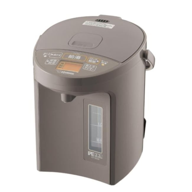 電気ポット ゾウジルシ CV-GC22 ZOJIRUSHI VE電気まほうびん 優湯生 ライトブラウン 2.2L /蒸気セーブ機能つき