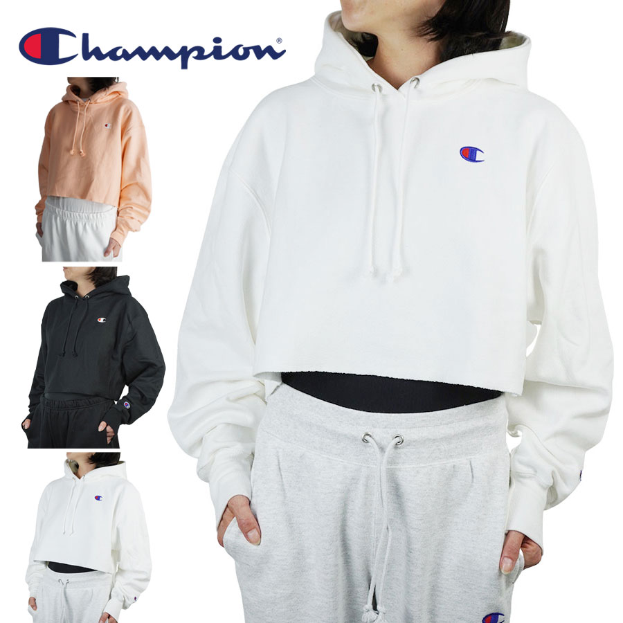 CHAMPION チャンピオンWL659549302 CROPPED REVERSE WEAVE HOODウィメンズ パーカー クロップド リバースウィーブ フーディー