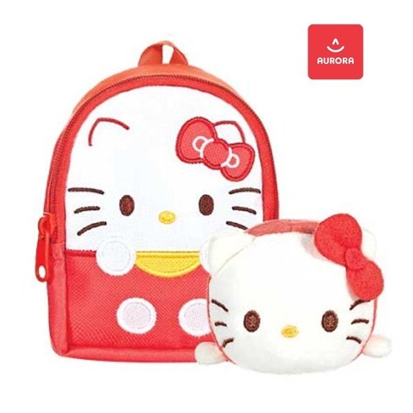 キャラクターズのバッグにすっぽり デザート もぐもぐハローキティ ぬいぐるみ