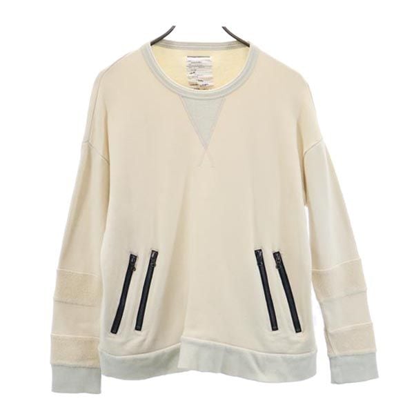 日本製 長袖 スウェット トレーナー 1 ベージュ系 メンズ