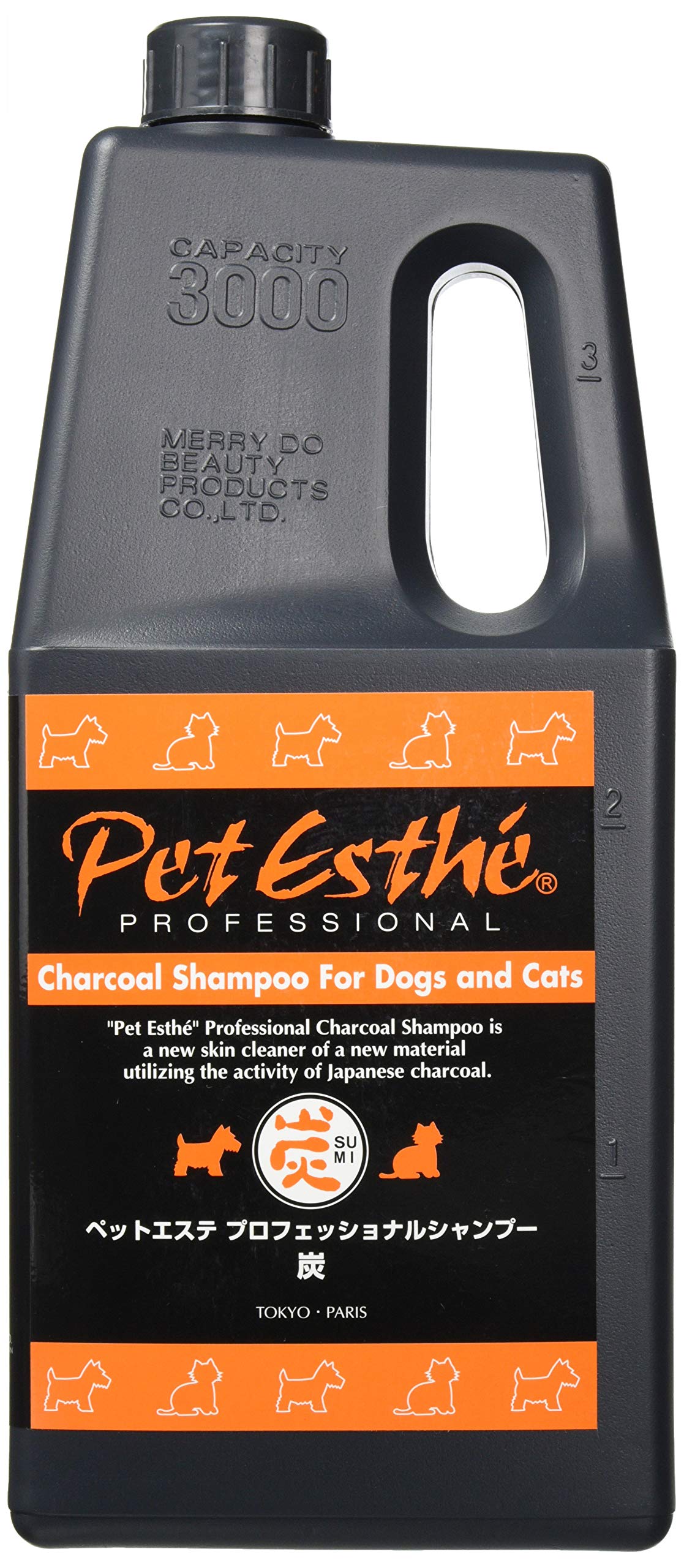 ペットエステ プロフェッショナルシャンプー炭 3L