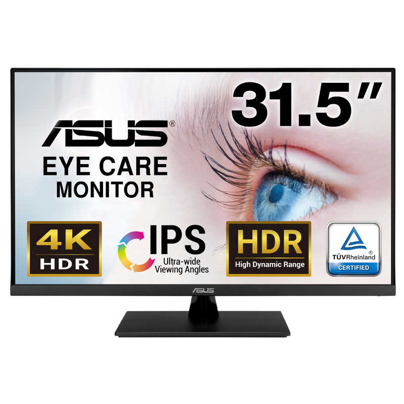 ASUS エイスース　PCモニター Eye Care ブラック [31.5型 /4K(3840×2160） /ワイド]　VP32UQ
