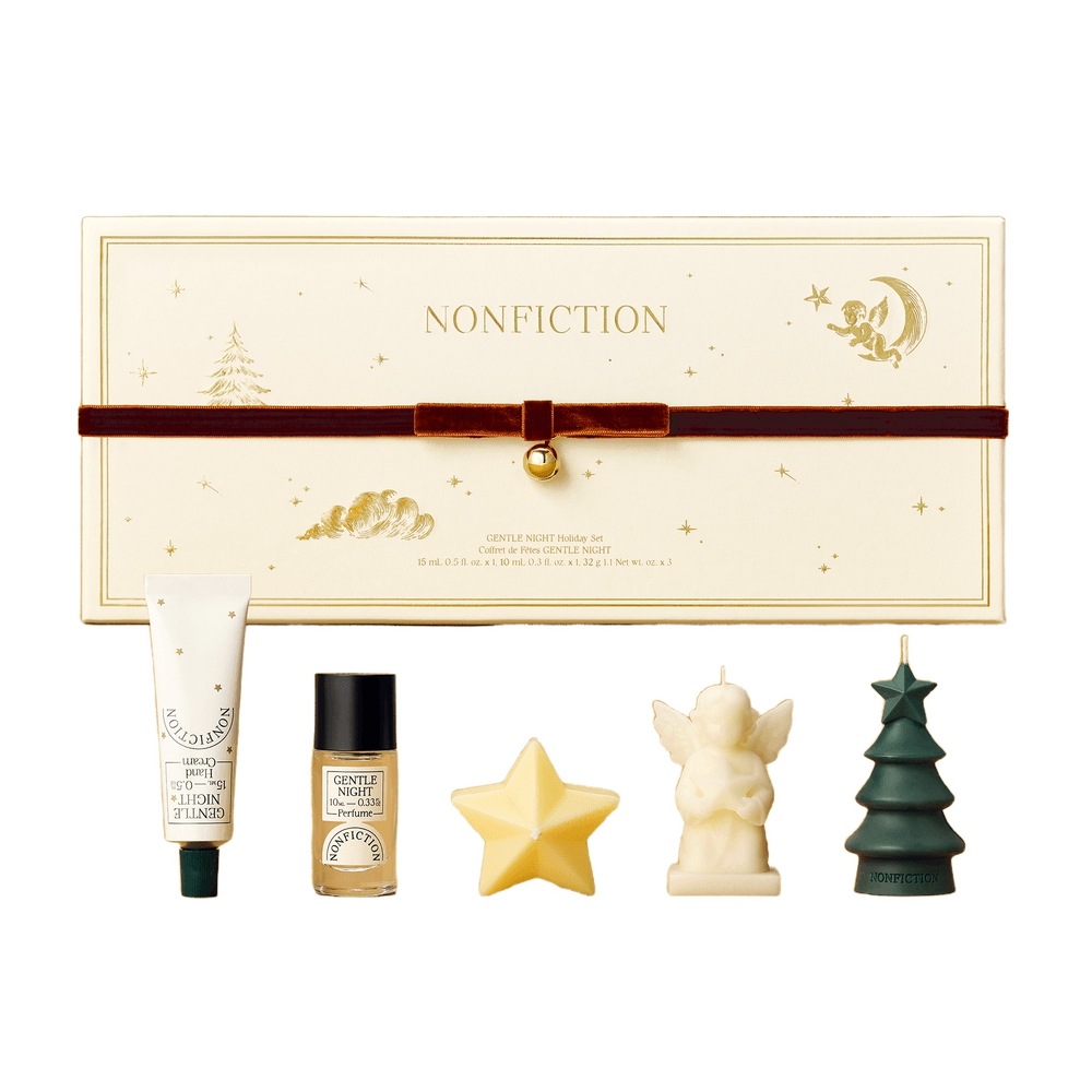 NEWノンフィクション ジェントルナイトセット（ハンドクリーム 15mL+パフューム 10mL+オブジェキャンドル3種）