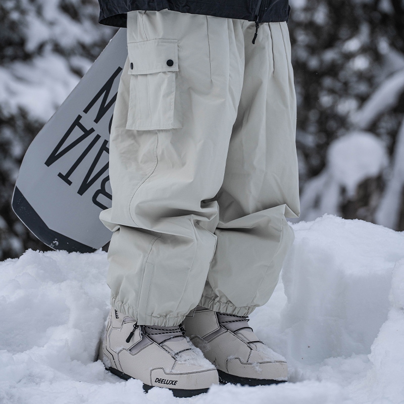 スノパンツ 2025 2026 白 レディース メンズ oversize スノーボードウェア スキーウェア スノボウェア ロングパンツ