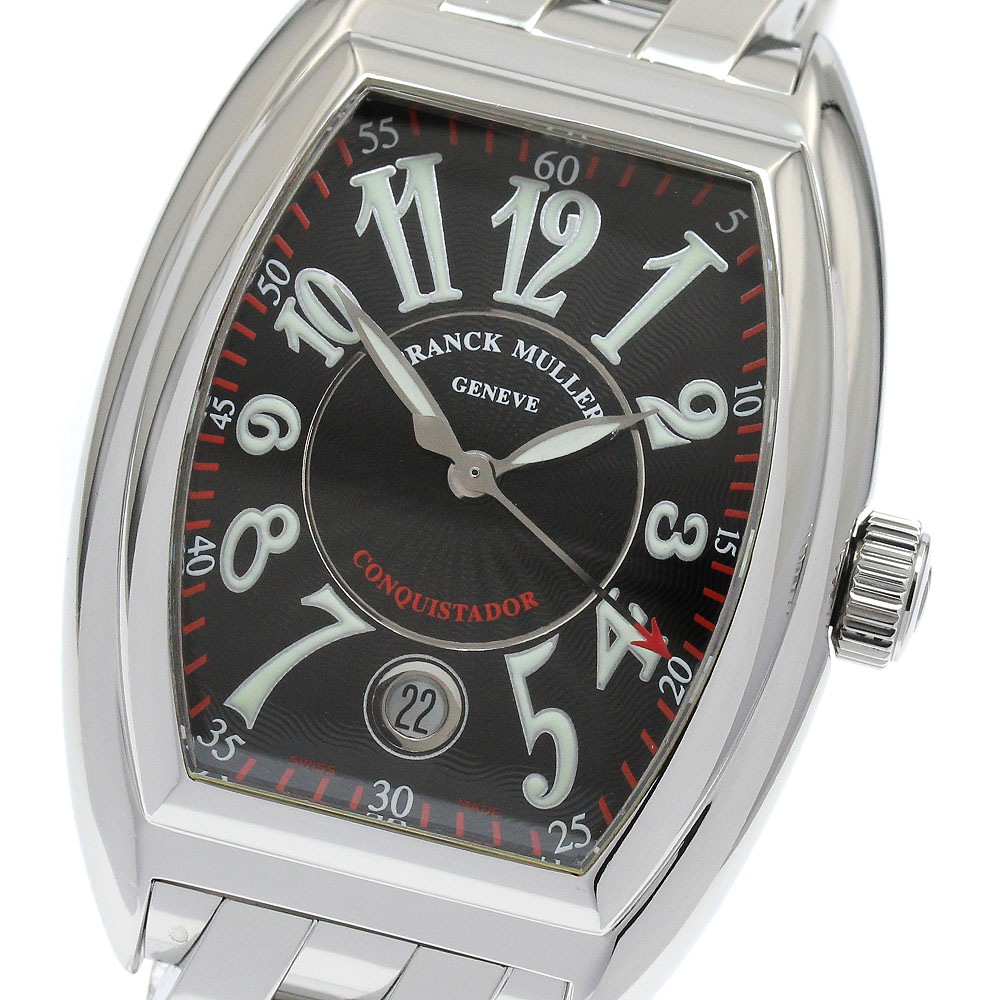 フランクミュラー FRANCK MULLER 8005SC コンキスタドール デイト 自動巻き メンズ 良品 _903202【中古】