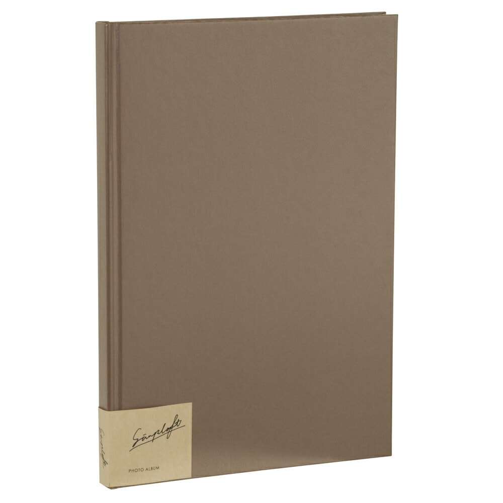 （まとめ買い）シンプラフト ブック式フリーアルバム A4 プラコート台紙（クラフト） ブラウン ア-SPT-A4B-BR [x3]