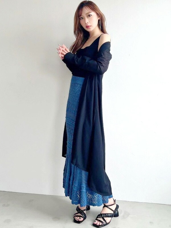 【在庫処分】 カーディガン レディース シアーカーディガン トップス 透け感 ロングカーディガン 紫外線 152322932101