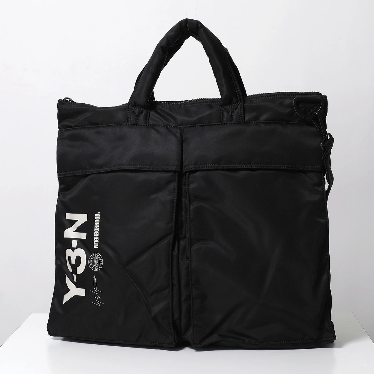 Y-3 × NEIGHBORHOOD ワイスリー ネイバーフッド コラボ トートバッグ NBHD PADDED BAG パデッド バッグ JX0054 メンズ ナイロン 軽量 ロゴ 鞄 BLACK