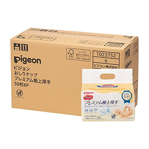 【おしりふき 詰替用】ピジョン Pigeon おしりナップ プレミアム極上厚手 50枚×6パック×6個入り[ケース品] 6,711円