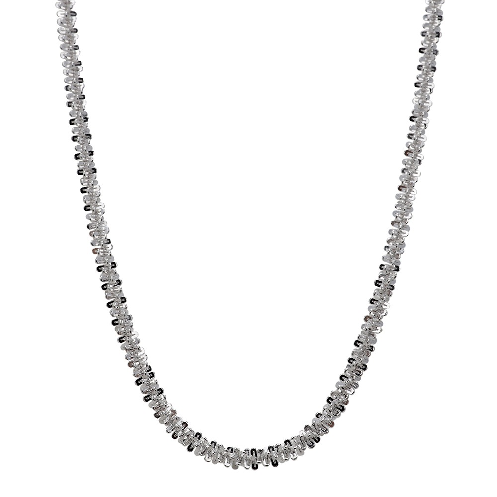 シルバー925 モールチェーンネックレス [cn123]