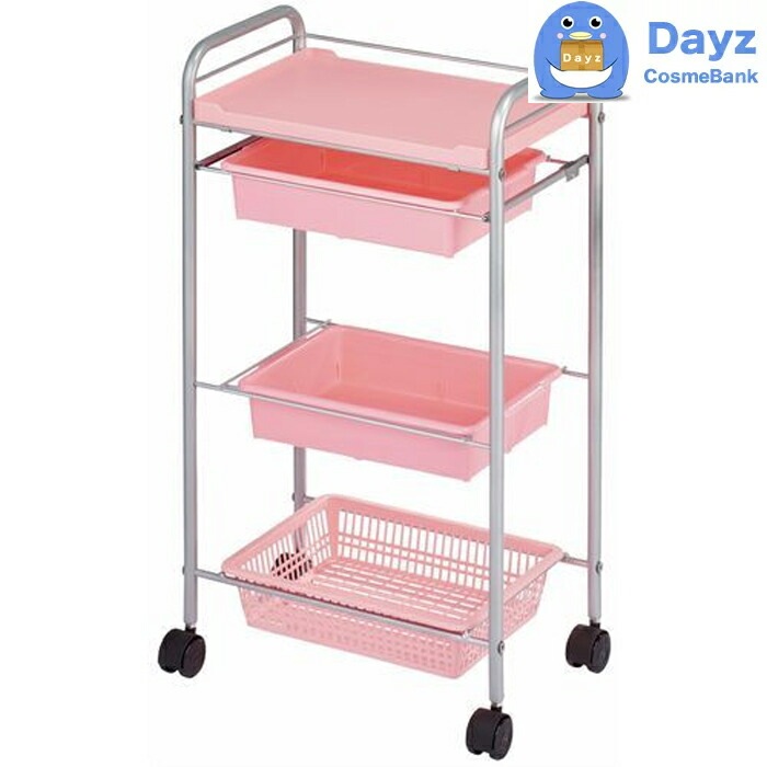 C-212 スタンダードワゴン　ピンク　キャスター付き　　サロンワゴン　　メーカー直送品 納期要確認 / キャンセル返品不可商品　　RB