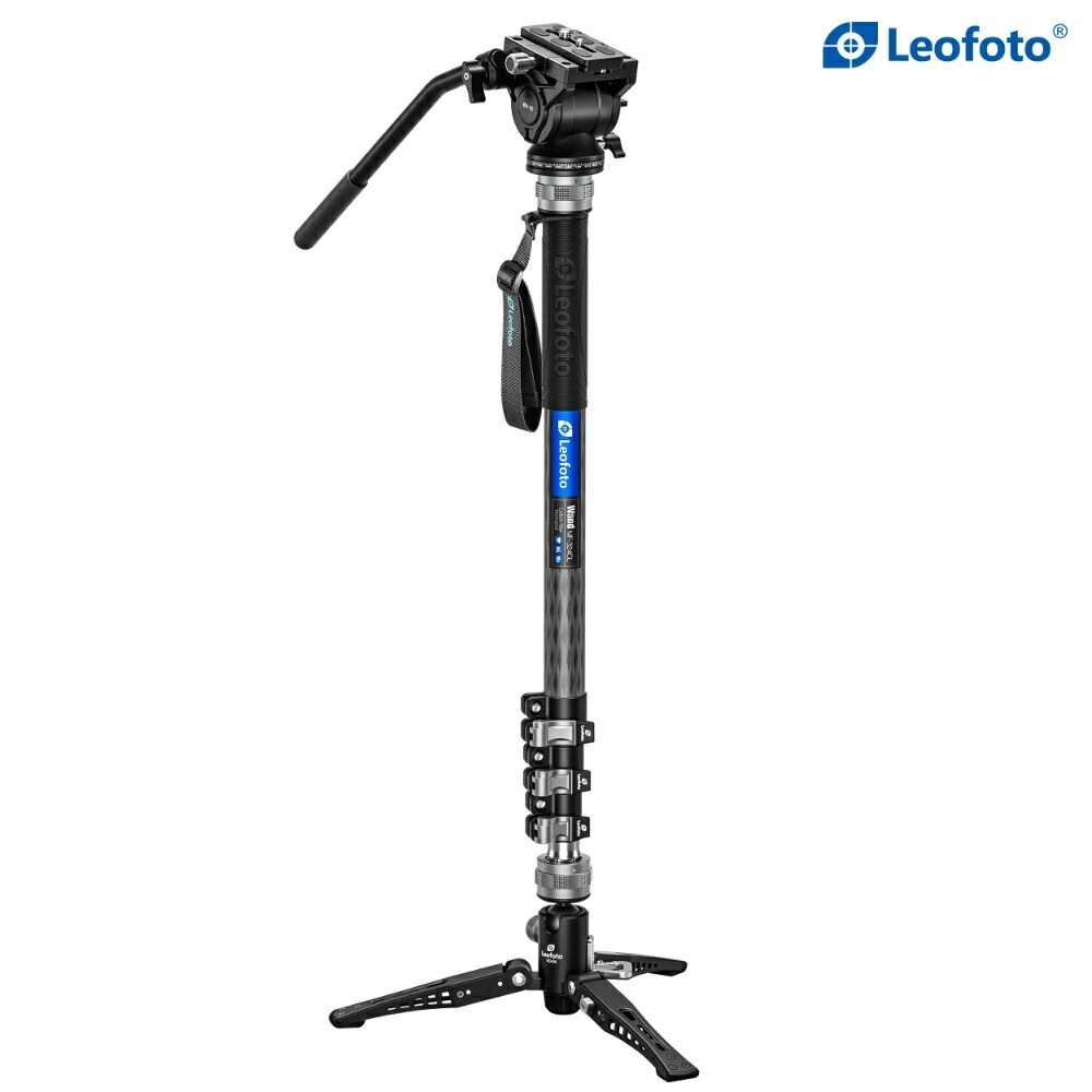 Leofoto(レオフォト)MF-324CL+BV-10+VD-04 フットペダル式カーボン一脚雲台キット