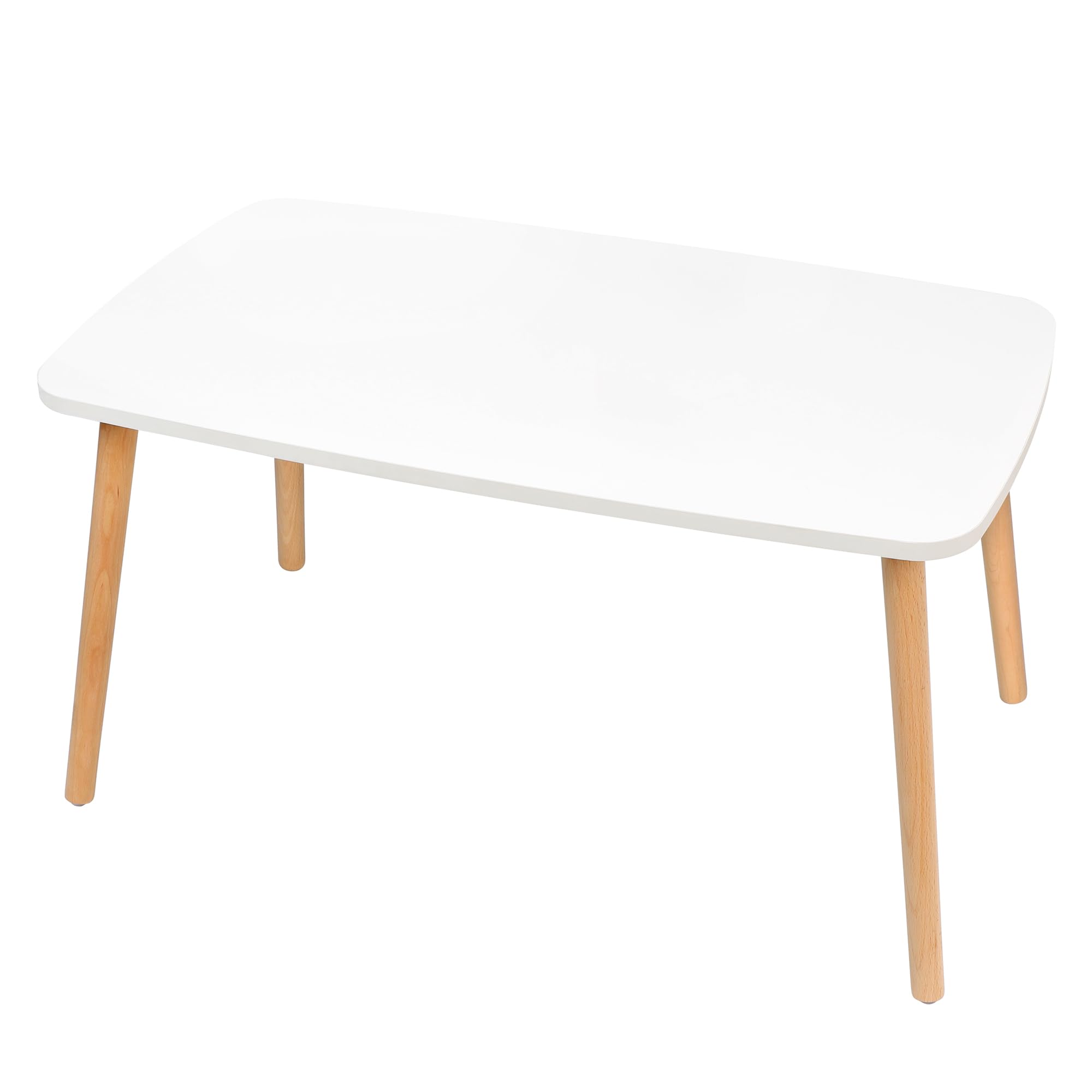 【頑丈・省スペース】ローテーブル リビングテーブル 幅80cm 高さ42.5cm おしゃれ 組み立て簡単 工具不要 コンパクト シンプル ホワイト ちゃぶ台 座卓 頑丈 80*45*42.5cm 子供