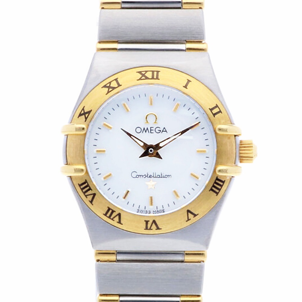 贈り物 コンビ 中古 レディース 1362.7 ステンレススチール 腕時計 コンステレーション フォーマル腕時計