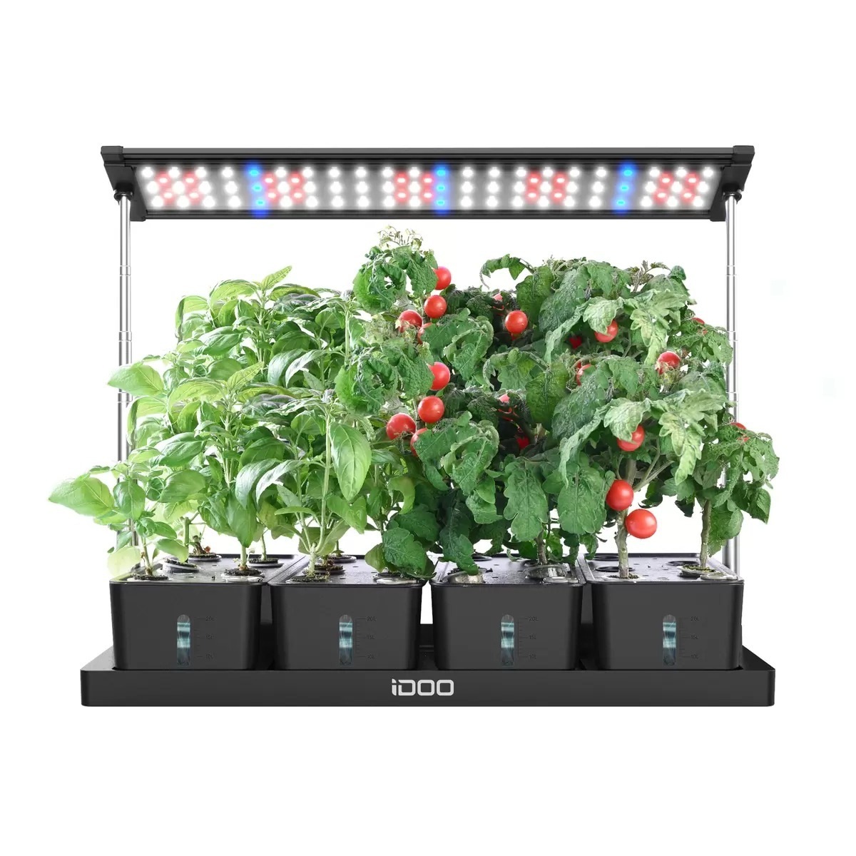 iDOO 水耕栽培キット 20株用 LEDライト付き I-D-01 同時に20株の野菜を栽培可能 自動水循環システム タイマー機能 大容量タンク オシャレインテリアガーデニング メーカー直送品