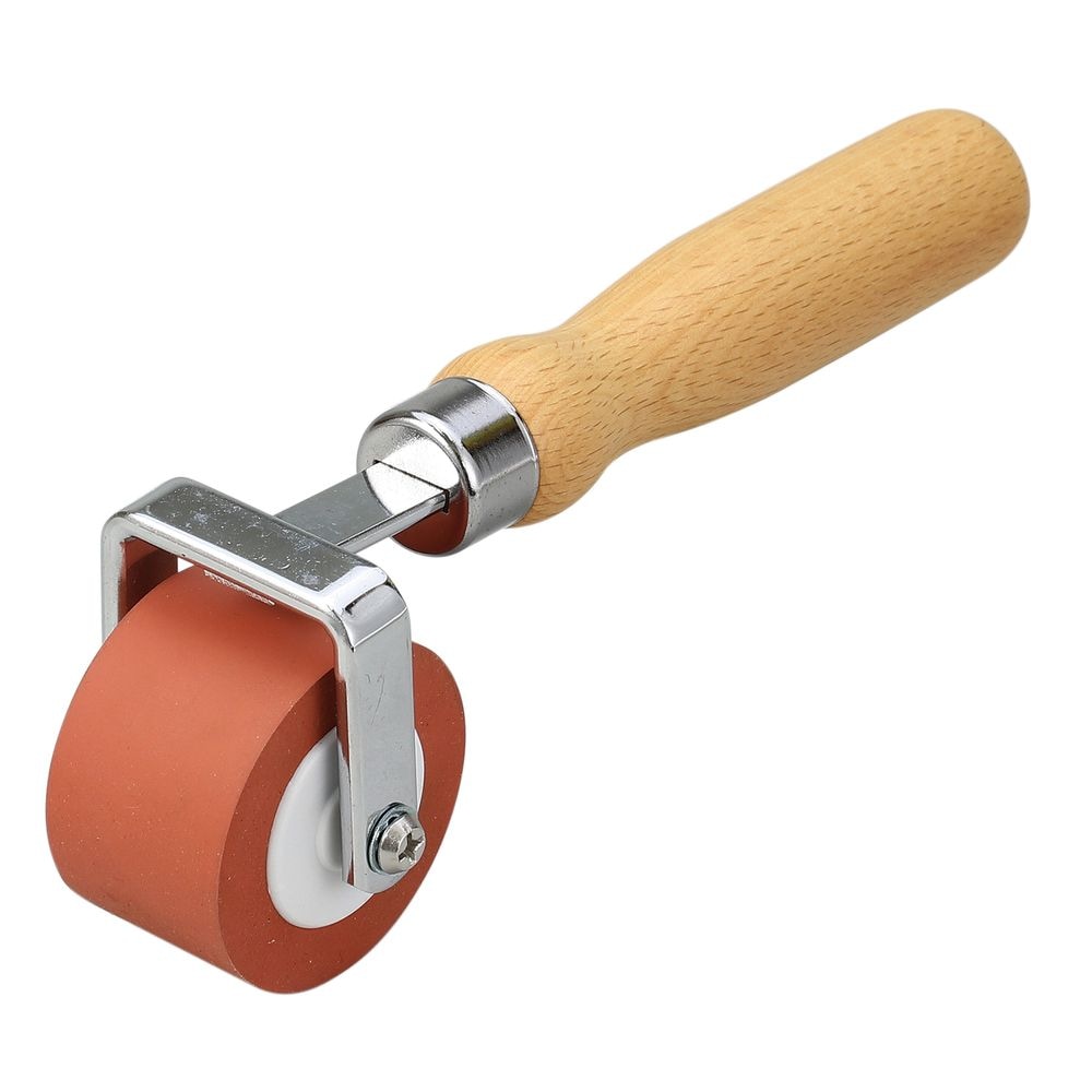 （まとめ買い）転圧ゴムローラー 赤 φ45x30mm 21029 [x3セット]