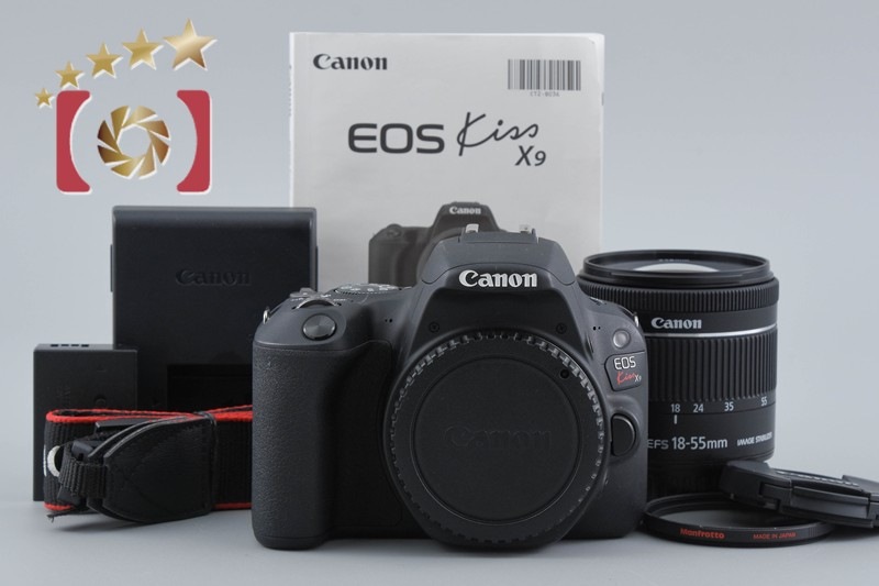 EOS Kiss X9 EF-S 18-55 IS STM レンズキット ブラック シャッター回数僅少