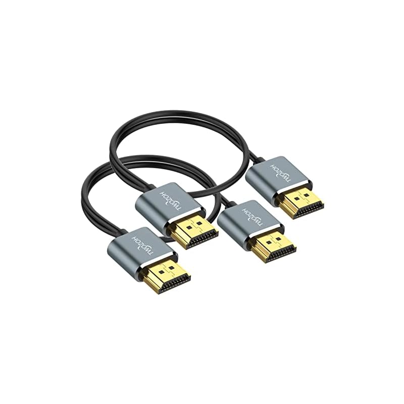 Twozoh フレキシブル&スリムHDMIケーブル 10M 2本入り超薄型HDMIコード 高速4K@60Hz 18gbps 2160P/1080P 11,228円