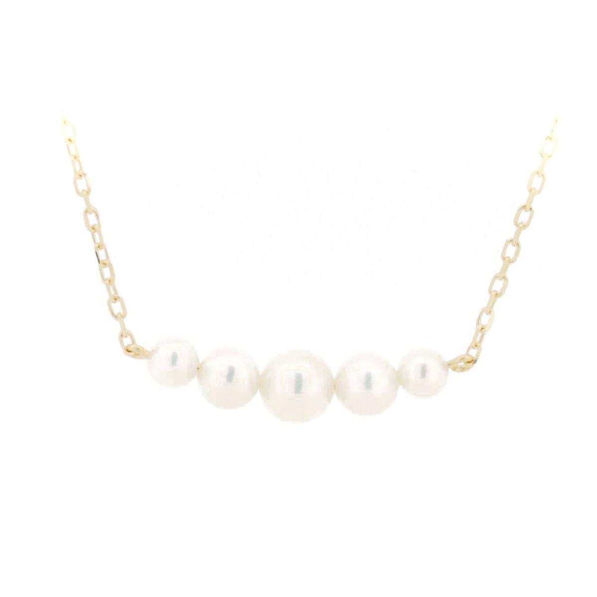 パール ネックレス 3.8ミリ～5.5ミリ K18YG(18金 イエローゴールド) 質屋出品