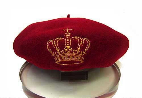 [JAJABOON] 王冠 ベレー帽 赤