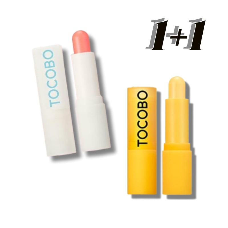 [1+1] ヴィーガン グロー リチュアル リップバーム コーラルウォーター 3.5g×1本+ビタミン ナーリーシングリップバーム 3.5g×1本 唇の低刺激 栄養 保湿ケア