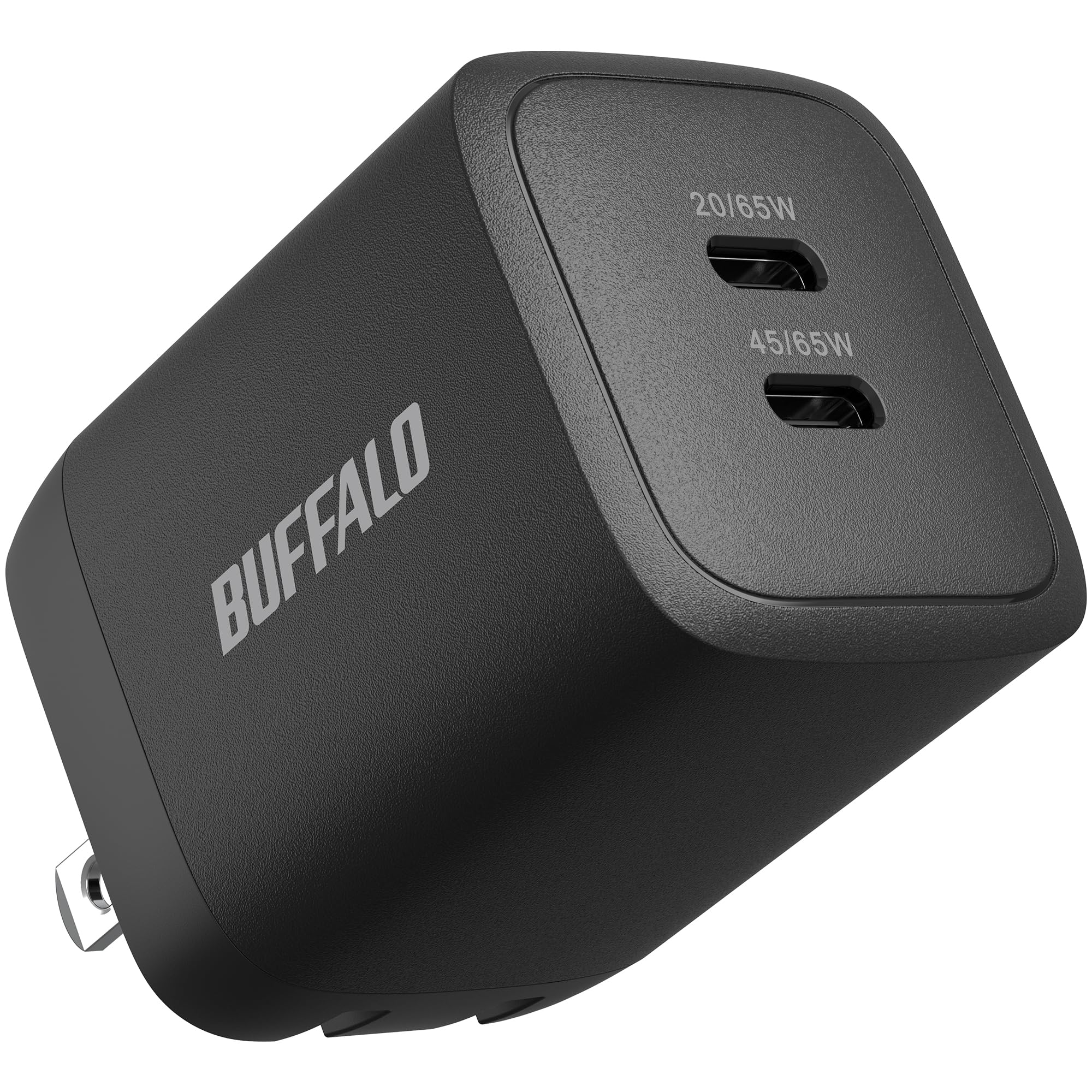 バッファロー 充電器 Type-C 65W USB PD Power Delivery 3.0 PPS 急速充電 GaN 窒化ガリウム 折り畳み式 コンセント プラグ PSE適合 BSACPD6505