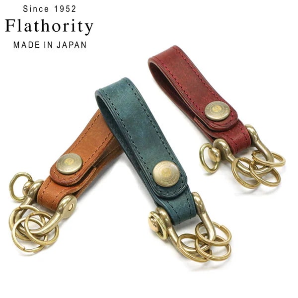 キーホルダー Land key holder キーリング スナップボタン 鍵 リング 本革 革 レザー プエブロ 日本製 FP-509