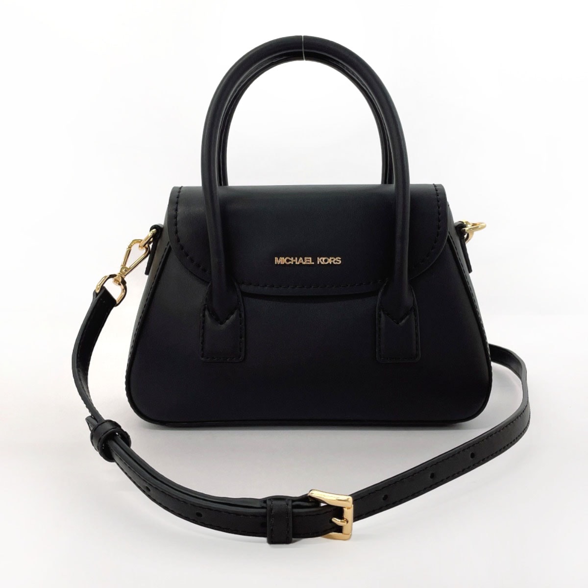 35F4G3OC5L 2way スモール サッチェル ハンドバッグ ブラック レザー レディース