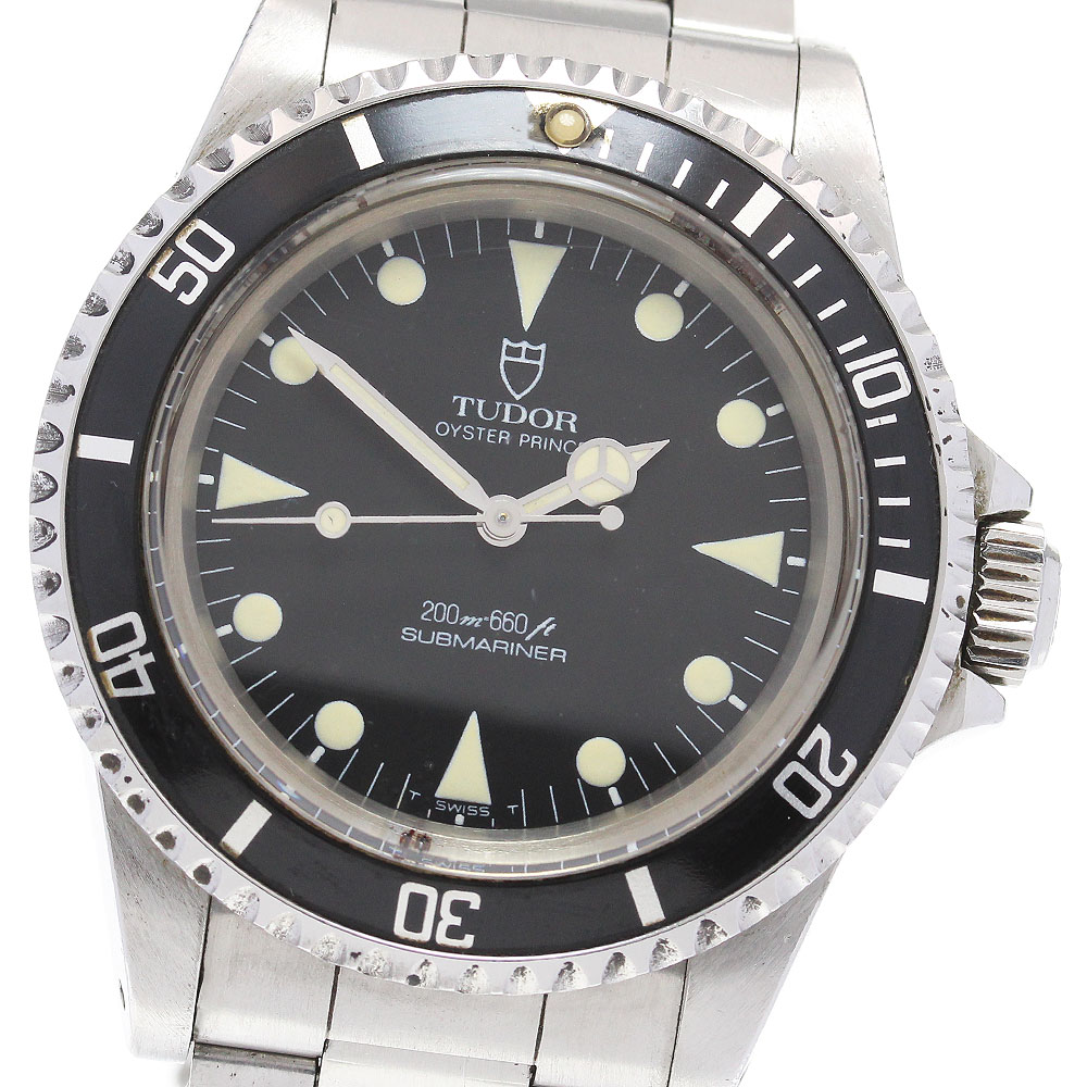チュードル TUDOR 94010 オイスタープリンス サブマリーナ スクエアーハンド 自動巻き メンズ 保証書付き_846983【中古】