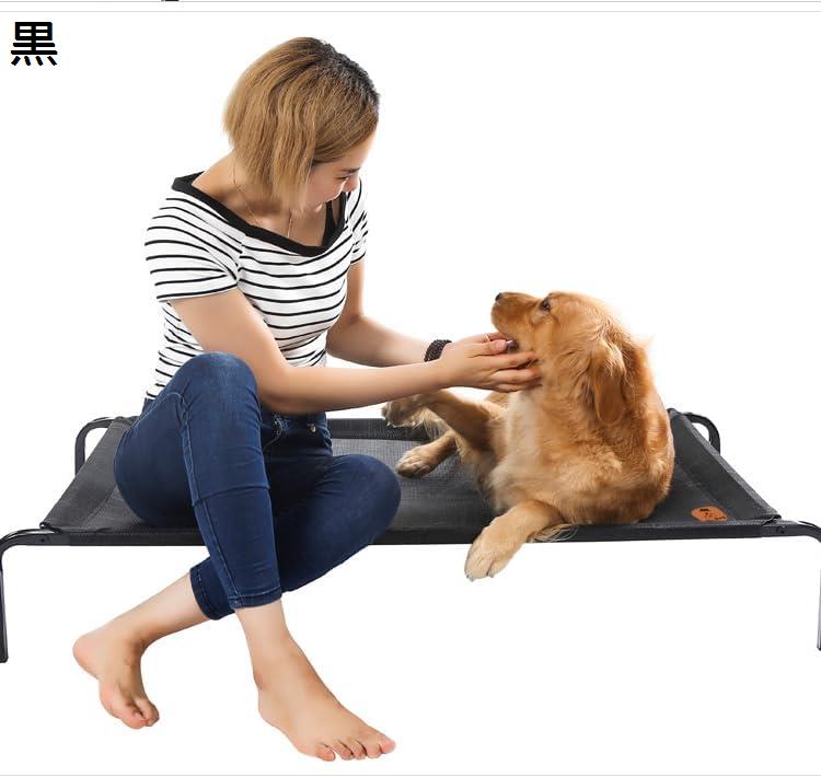 ドッグコット ペットベッド ひんやり 猫/犬ベッド ベッドクッション 耐噛み 耐汚れ素材 ペットベッド ひんやり 脚付きコット型 通気性いい 犬ベッド アウトドア キャンプ 折りたたみ ポップアップ