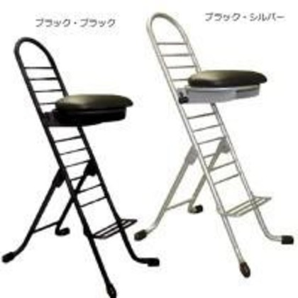 ルネセイコウ プロワークチェアラウンド 日本製 完成品 PW-700R ブラック・シルバー