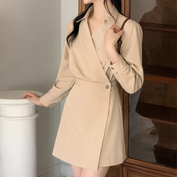 カシュクールミニワンピース op14987